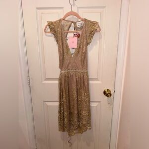 Hello Molly, Match Me Homecoming Dress, Champagne, Size 8